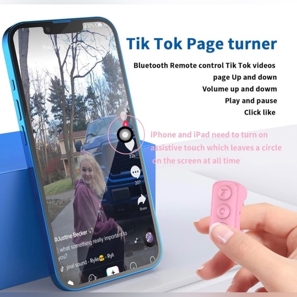 TikTok Scrolling Ring Bluetooth Ring Remote Page Turner Selfie for iPhone/iPad - Picture 12 of 15